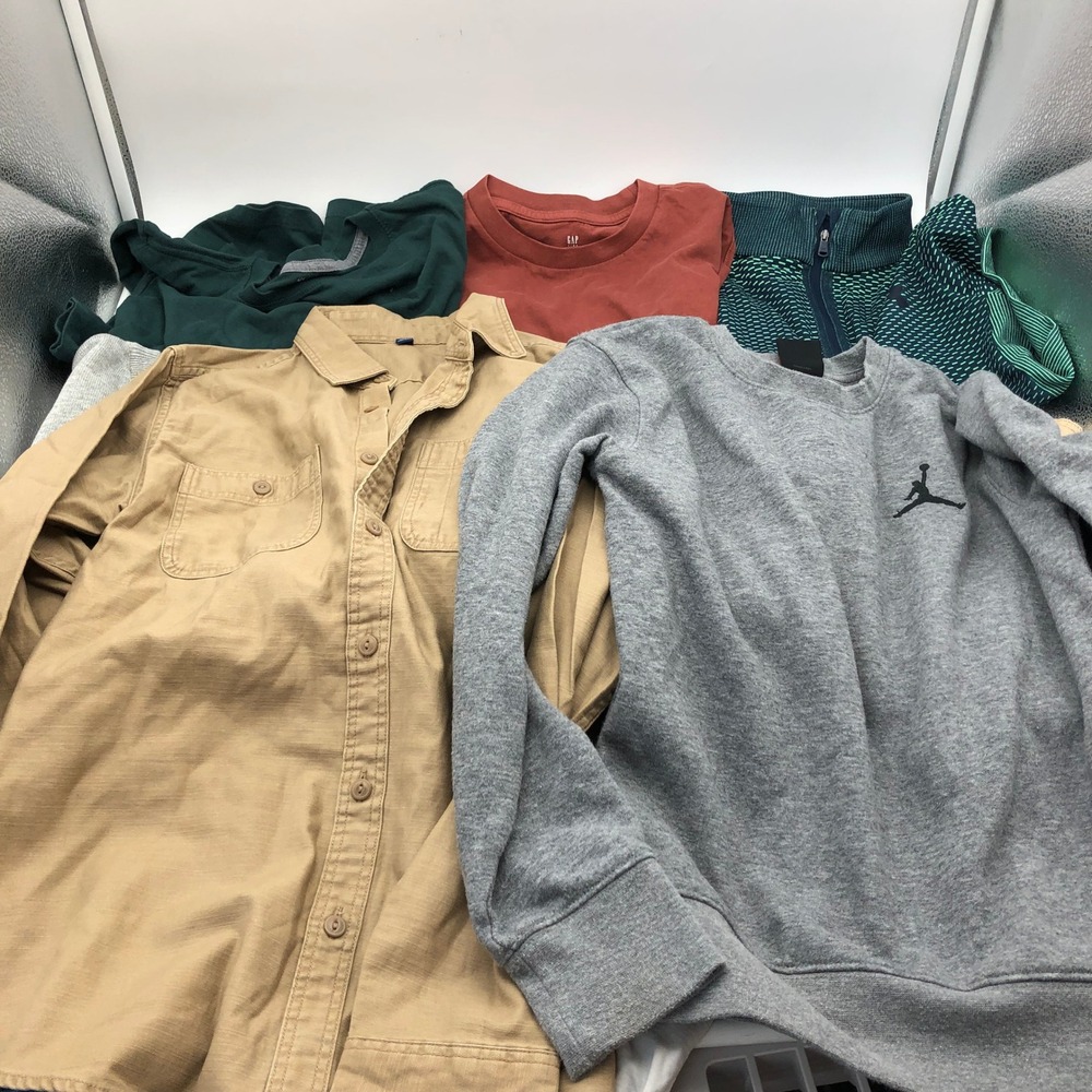 Boys Size 10-12 (L) Long Sleeve T-Shirts BUNDLE Sweater Gap Jordan Tea - Picture 4 of 11